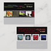 Mini Portfolio visitekaartjes foto's sjabloon (Voorkant / Achterkant)