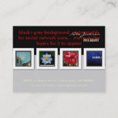 Mini Portfolio visitekaartjes foto's sjabloon (Achterkant)