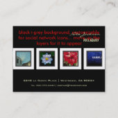 Mini Portfolio visitekaartjes foto's sjabloon (Achterkant)