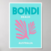 Mini Poster - Bondi Beach Australië (Voorkant)