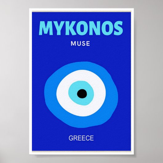 Mini Poster - Mykonos Muse Griekenland (Voorkant)