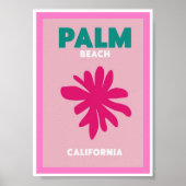 Mini Poster - Palm Beach, Californië (Voorkant)