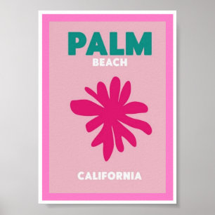 Mini Poster - Palm Beach Californië