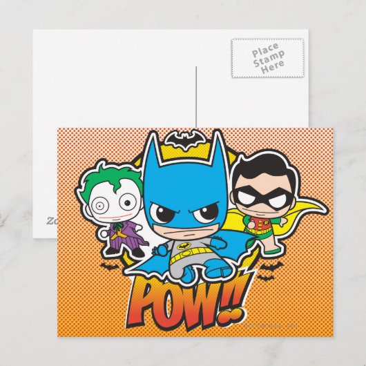 Mini Pow Briefkaart (Voorkant / Achterkant)