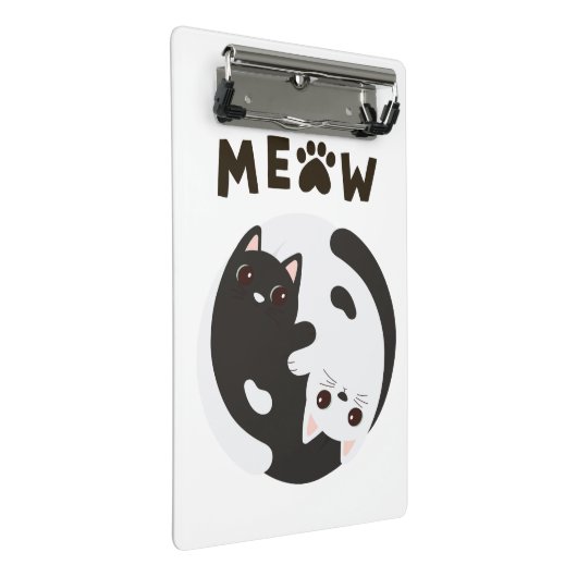 Mini Prancheta Meow da Mon Petit Livre Klembord (Schuin)
