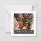 MINI Prettige feestdagen Photo Template Kerstmis K Notitiekaartje (Voorkant)