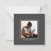 MINI Prettige feestdagen Photo Template Kerstmis K Notitiekaartje (Achterkant)