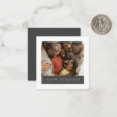 MINI Prettige feestdagen Photo Template Kerstmis K Notitiekaartje (Voorkant / Achterkant in situ)