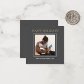 MINI Prettige feestdagen Photo Template Kerstmis K Notitiekaartje (Voorkant / Achterkant in situ)