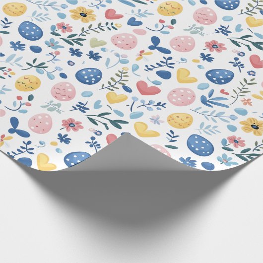 Mini-Print Pastel Pasen – 30" x 6' Roll Cadeaupapier (Hoek)