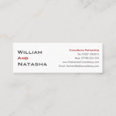 Mini Profile Card - Consultancy partnership Mini Visitekaartje (Voorkant)