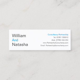Mini Profile Card - Consultancy partnership Visitekaartje