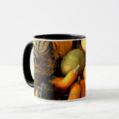 Mini Pumpkins and Gourds Assortment Herfst Foto 2 Mok (Voorkant links)