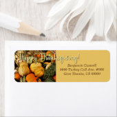 Mini Pumpkins and Gourds / Happy Thanksgiving Etiket (Insitu)