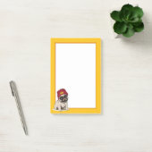 Mini Puppy Hipster Pug Post-it® Notes (Kantoor)