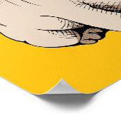 Mini Puppy Hipster Pug Poster (Hoek)