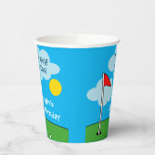 Mini putt golf thema kind verjaardagsfeestje papieren bekers (Links)