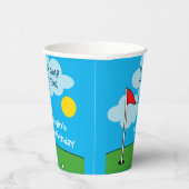 Mini putt golf thema kind verjaardagsfeestje papieren bekers (Rechts)