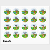 Mini Putt Putt Verjaardag Schattige Gopher Kindere Ronde Sticker (Vel)