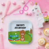 Mini Putt Putt Verjaardag Schattigee Gopher Kinder Papieren Bordje (Feest)