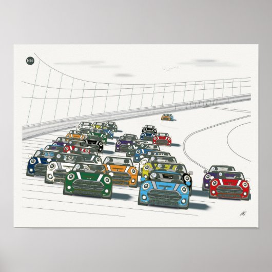 Mini Racing Track 1 Poster (Voorkant)