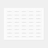 Mini Rechthoek Waterdicht Etiket (2,06 cm x 0,95 c Labels (Vel)