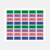 Mini Rechthoek Waterdicht Label (Vel)