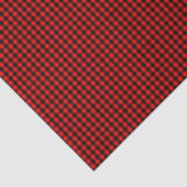 Mini Red and Black Buffalo Check Gingham Pattern Tissuepapier (Detail)