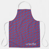 Mini Red Lobsters Blue Maine LOBSTAH Vist Schort (Voorkant)