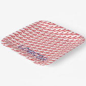 Mini Red Lobsters White Maine Blue LOBSTAH Papieren Bordje (Gebogen)