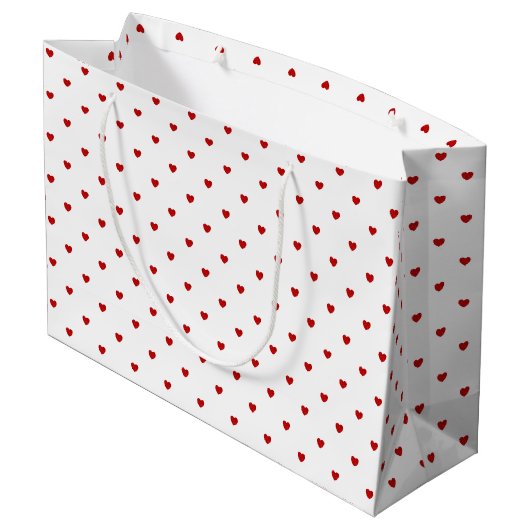 Mini Red Velvet Hearts Groot Cadeauzakje (Achterkant Gekanteld)