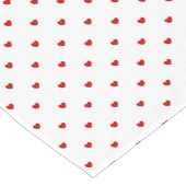 Mini Red Velvet Hearts Korte Tafelloper (Hoek)