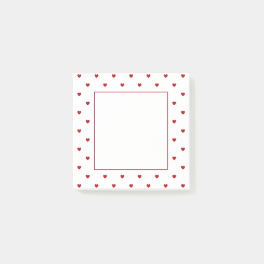 Mini Red Velvet Hearts Post-it® Notes (Voorkant)