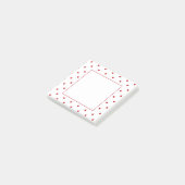 Mini Red Velvet Hearts Post-it® Notes (Schuin)