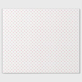 Mini Red Waterverf Polka Dots Wrapping Paper Cadeaupapier (Vlak)
