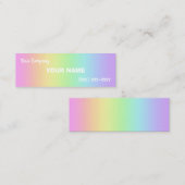 Mini-regenbooggradiënt Visitekaartjes (Voorkant / Achterkant)