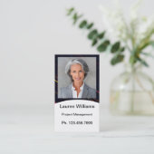 Mini Resume Kaart | Kaart voor netwerken Contactkaartje (Staand voorkant)