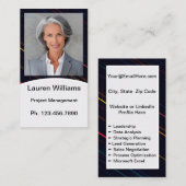 Mini Resume Kaart | Kaart voor netwerken Contactkaartje (Voorkant / Achterkant)