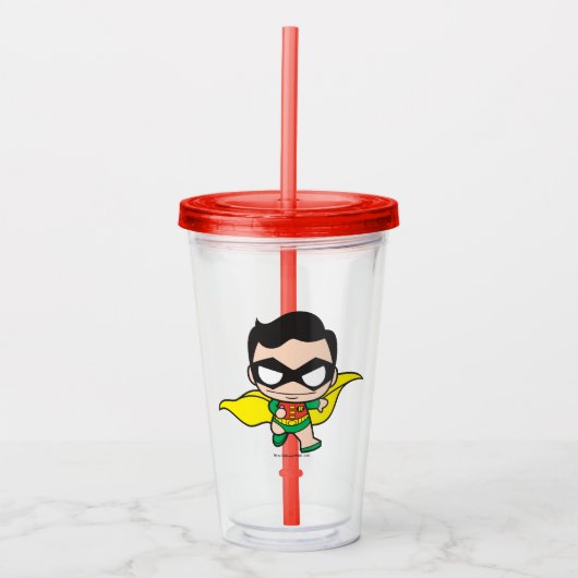 Mini Robin Acryl Drinkbeker (Voorkant)