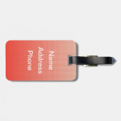 Mini Robin Bagagelabel (Achterkant horizontaal)