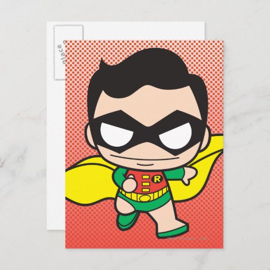 Mini Robin Briefkaart (Voorkant / Achterkant)