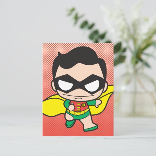 Mini Robin Briefkaart (Staand voorkant)