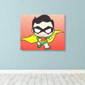 Mini Robin Canvas Afdruk (Insitu (Houten vloer))