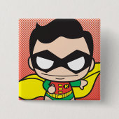 Mini Robin Vierkante Button 5,1 Cm (Voorkant)
