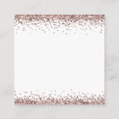 MINI Roos Gold Glitter Weddenschappen - Gegevens Informatiekaartje (Achterkant)