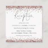 MINI Roos Gold Glitter Weddenschappen - Gegevens Informatiekaartje (Voorkant)