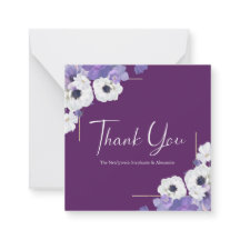 Mini Royal Paars Floral Hartelijk dank