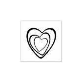 Mini rubberstempel harten, Valentijnsdag (Afrduk)