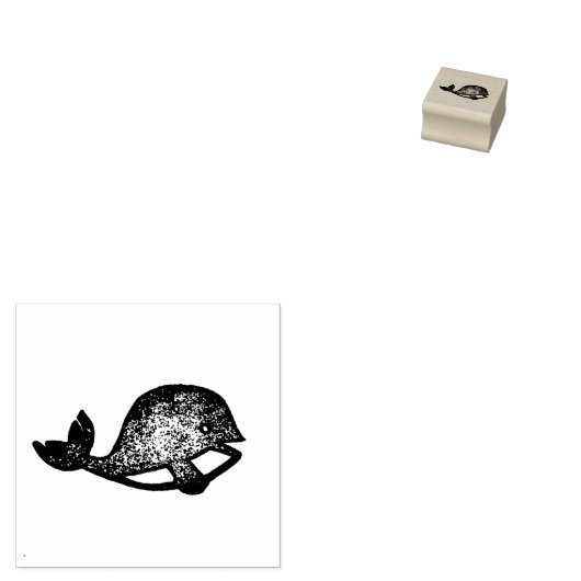 Mini rubberzegel walvis, zomerzegel, marine rubberstempel (Gestempeld)