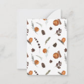 Mini rustiek Sinaasappel boog vrolijk kerstscript Notitiekaartje (Achterkant)